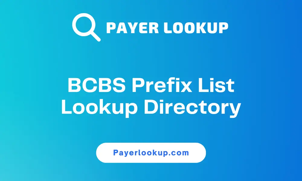 BCBS Prefix List Lookup Directory