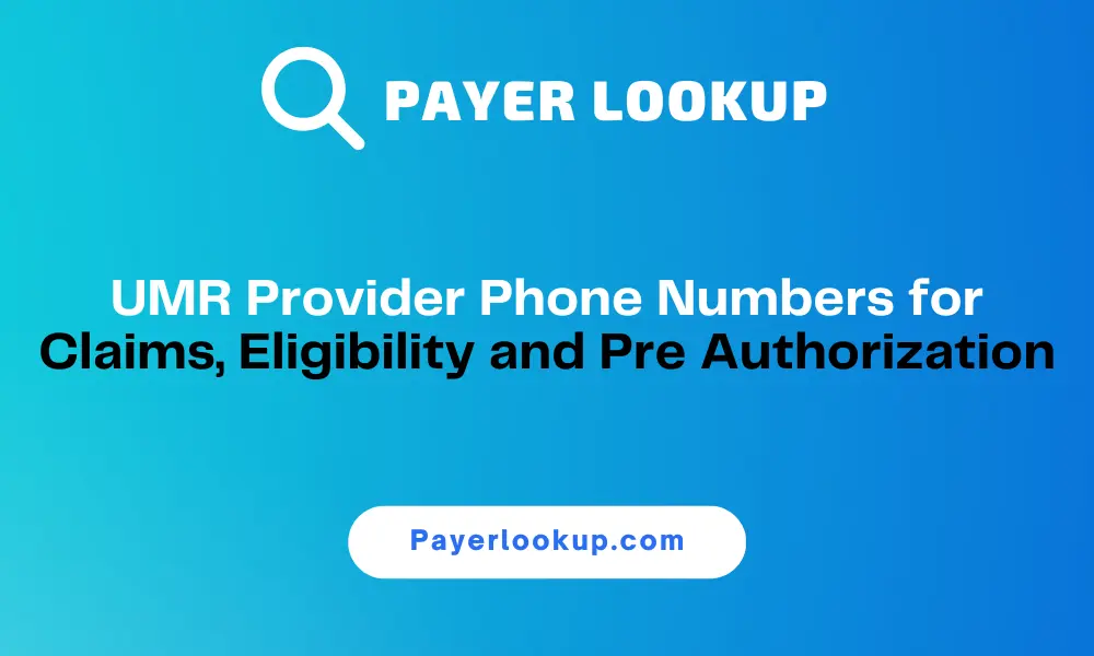 UMR Provider Phone Numbers
